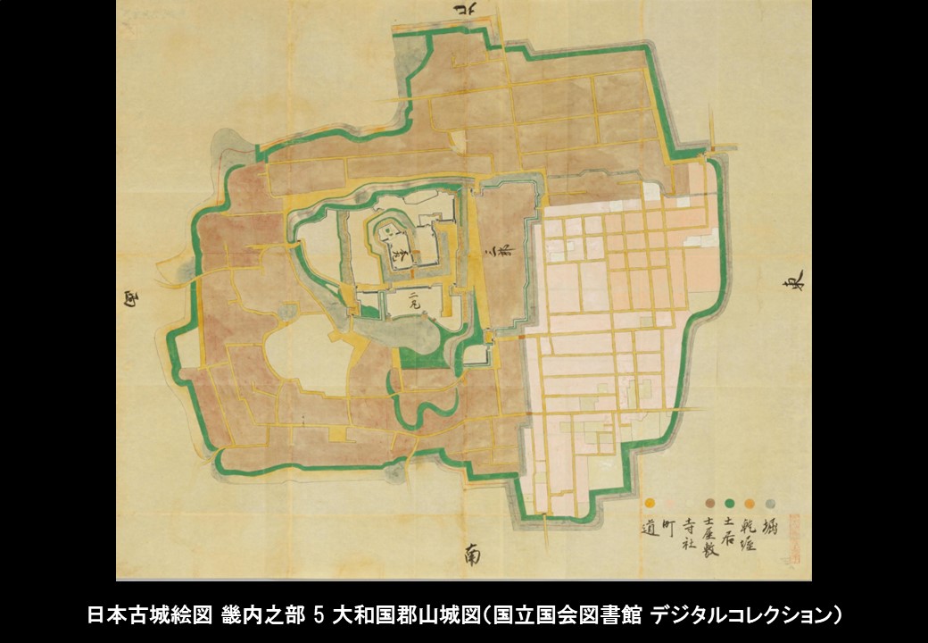 NEW特価絵図 （城郭図） 奈良県 大和國 郡山城 古地図
